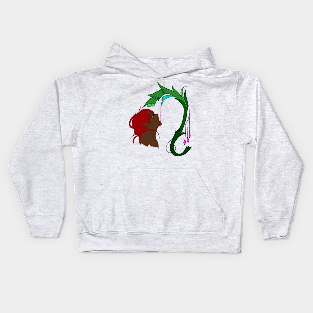 Copy of Elf drinking from a flower Kids Hoodie by RavenRarities